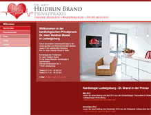 Tablet Screenshot of dr-heidrun-brand.de